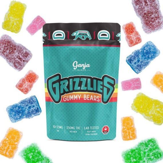Ganja Edibles Ganja Grizzlies 350mg