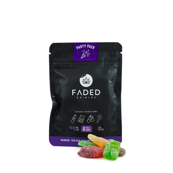 Faded Cannabis Edibles 240mg Party Pack Gummies