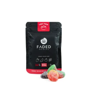 Faded Cannabis Edibles 240mg Fruit Pack Gummies