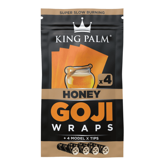 Goji Blunt Wraps Honey Flavor 4-Pack Wraps Filter Tips