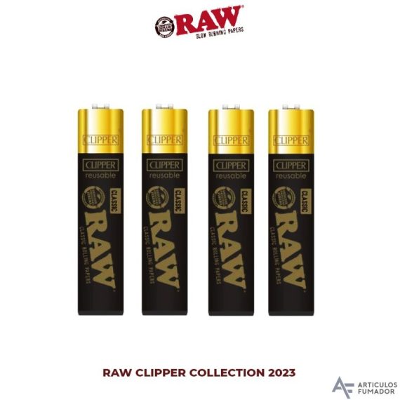 Clipper Raw Lighter Black & Gold