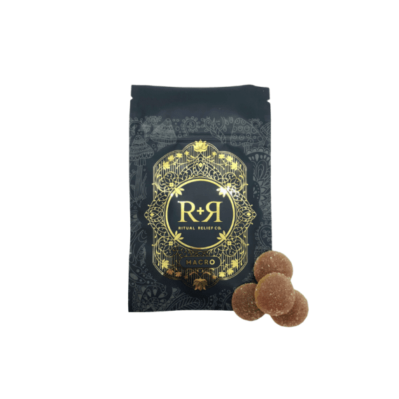 RITUAL RELIEF HERO CHEWS FUZZIER PEACH 4000mg shrooms mushrooms