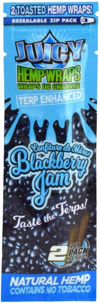 Juicy Hemp Wraps Terp Enhanced Blackberry Jam