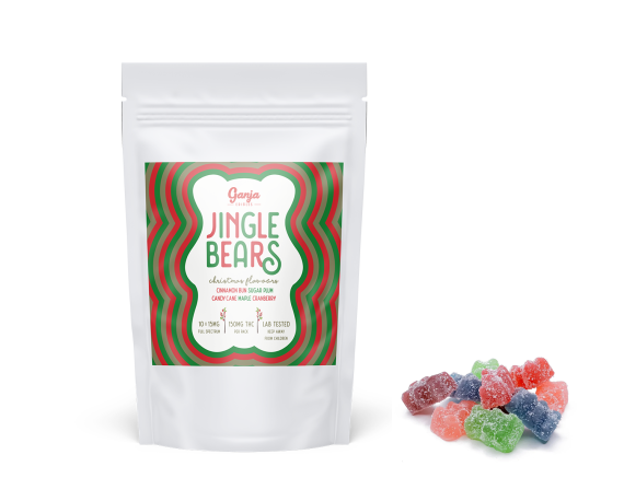 Ganja Edibles Jingle Bears 150mg THC