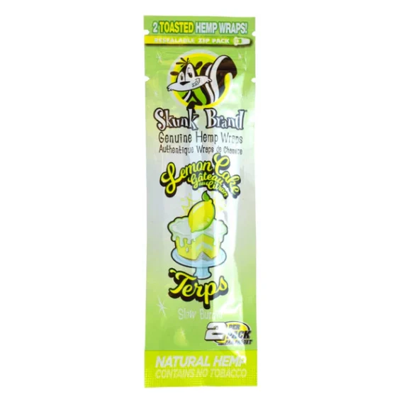 Skunk Brand Terp Enhanced Hemp Wraps Lemon Cake