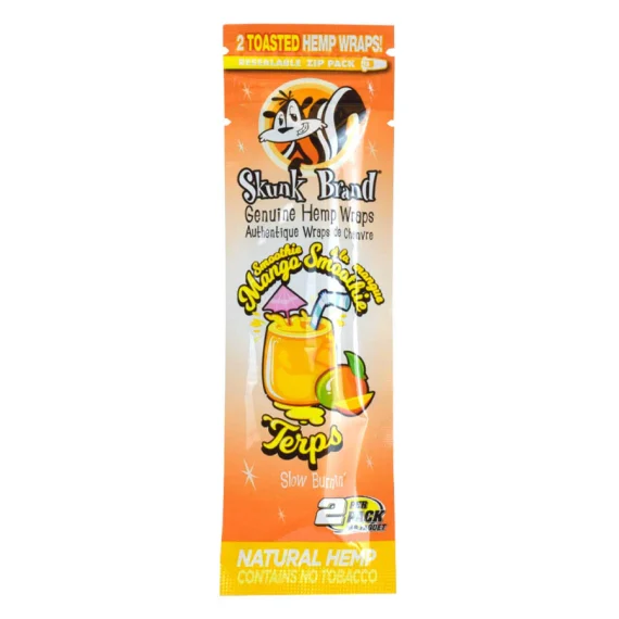Skunk Brand Terp Enhanced Hemp Wraps Mango Smoothie