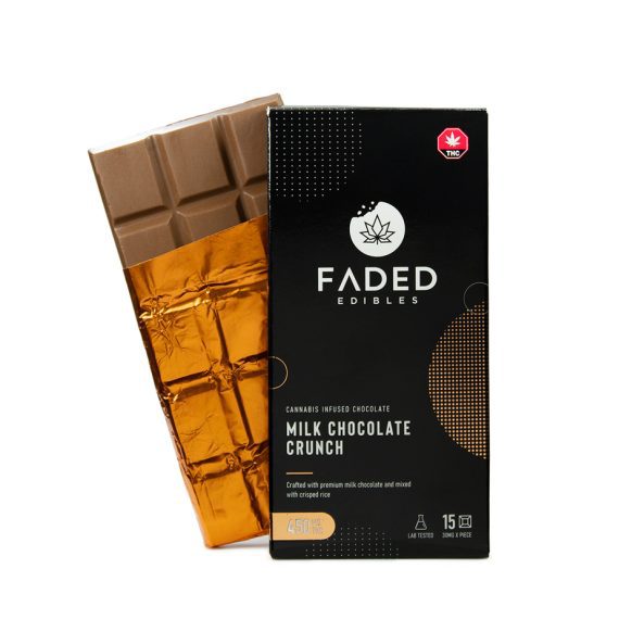 Faded-THC-Milk-Chocolate-Crunch-Bar faded edibles chocolate weed delivery
