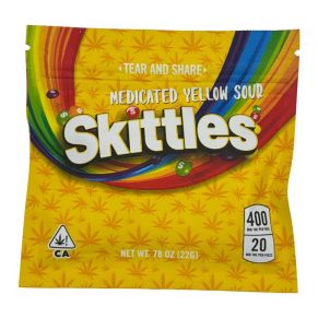 Skittles Yellow Sour 400mg thc edibles weed indica sativa hybrid delivery